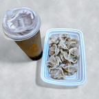 Best 白菜鲜肉饺子+经典奶茶 Cabbage And Meat Dumplings + Classic Milk Tea in Brooklyn, NY